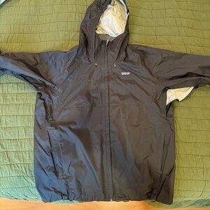 Patagonia Torrenshell Black Rain Jacket (XL)